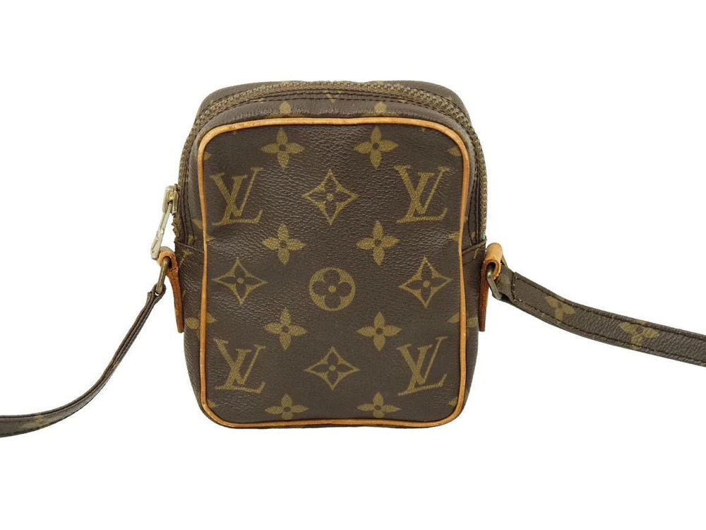 Louis Vuitton Bag Danube Pouch Shoulder Crossbody Monogram Brown
